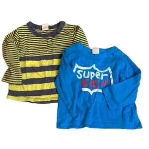 Long Sleeve T Shirt Bundle Graphic Stripe Tee Baby Boy Girl 3 Months 0-3 3-6